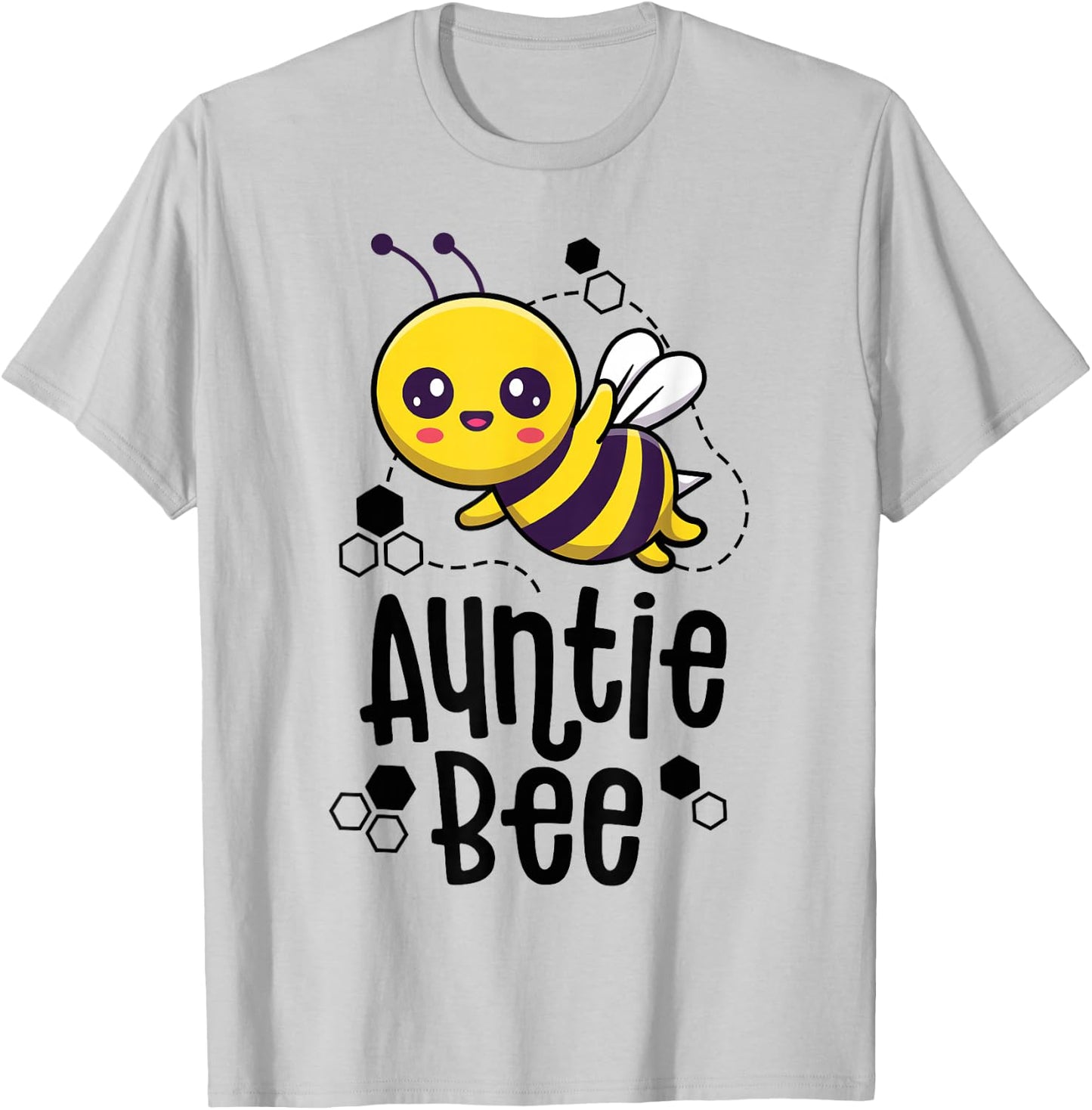 Family Bee Shirts Auntie Aunt Birthday First Bee Day Outfit T-Shirt - T-Shirt | Ash