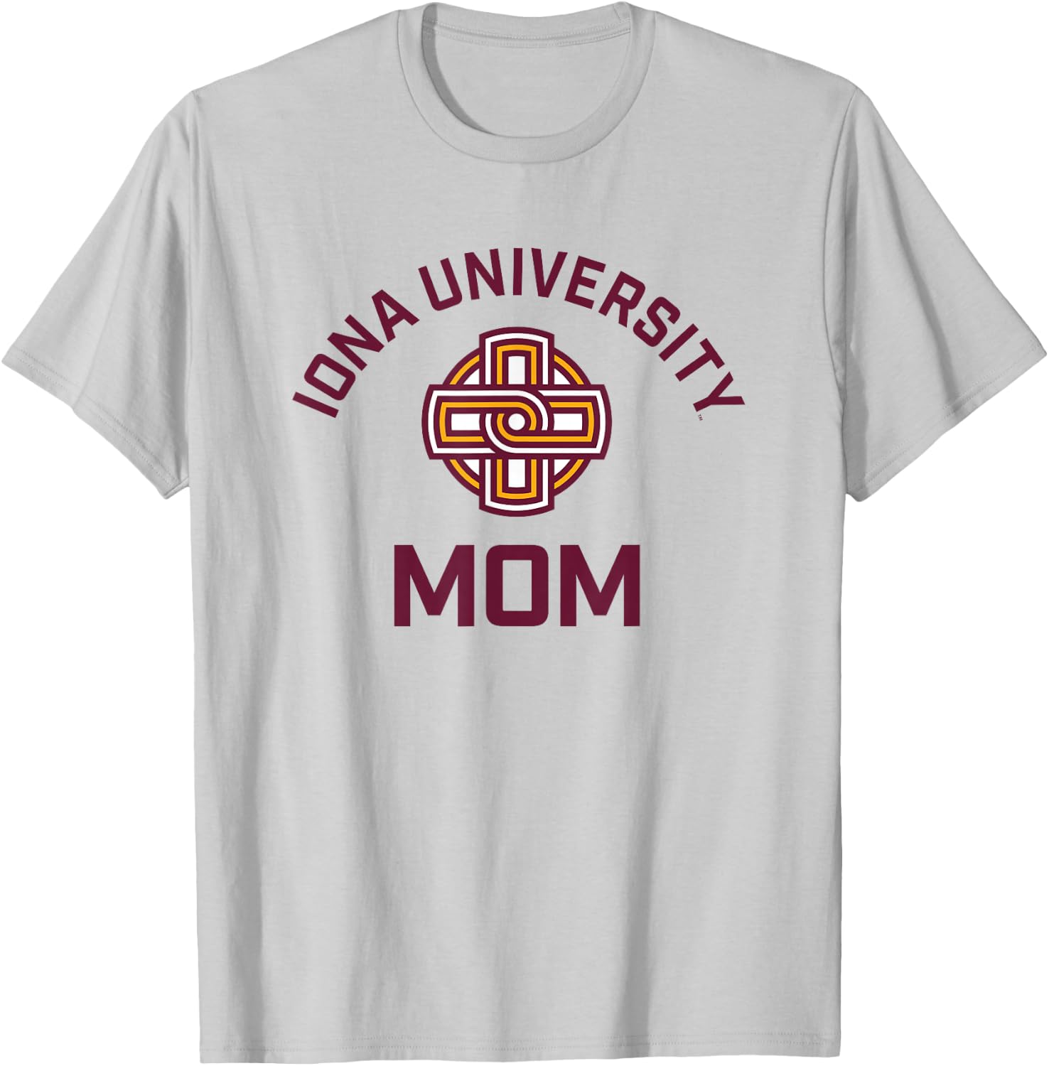 Iona University Gaels Arched Mom T-Shirt - T-Shirt | Ash