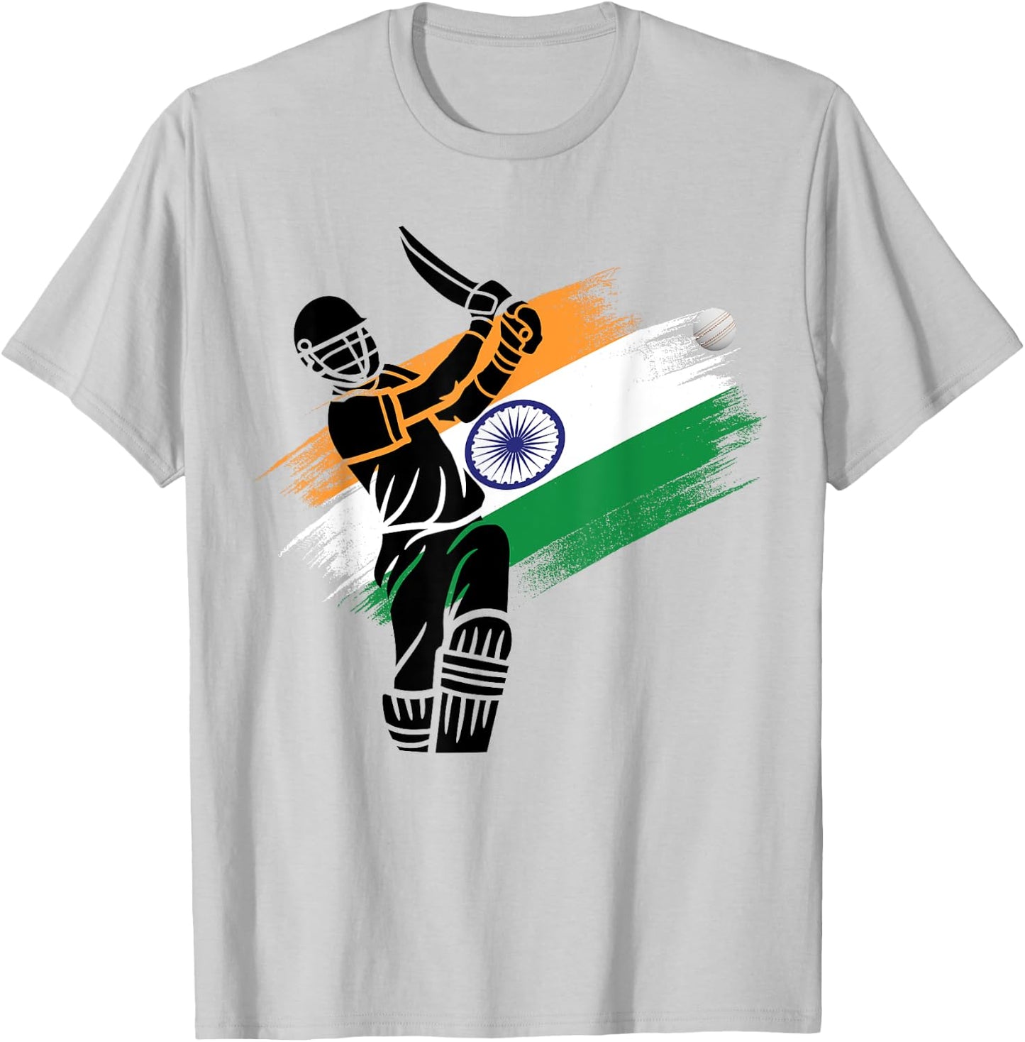 India Cricket 2024 Jersey Indian Cricket Squad Flag of India T-Shirt - T-Shirt | Ash