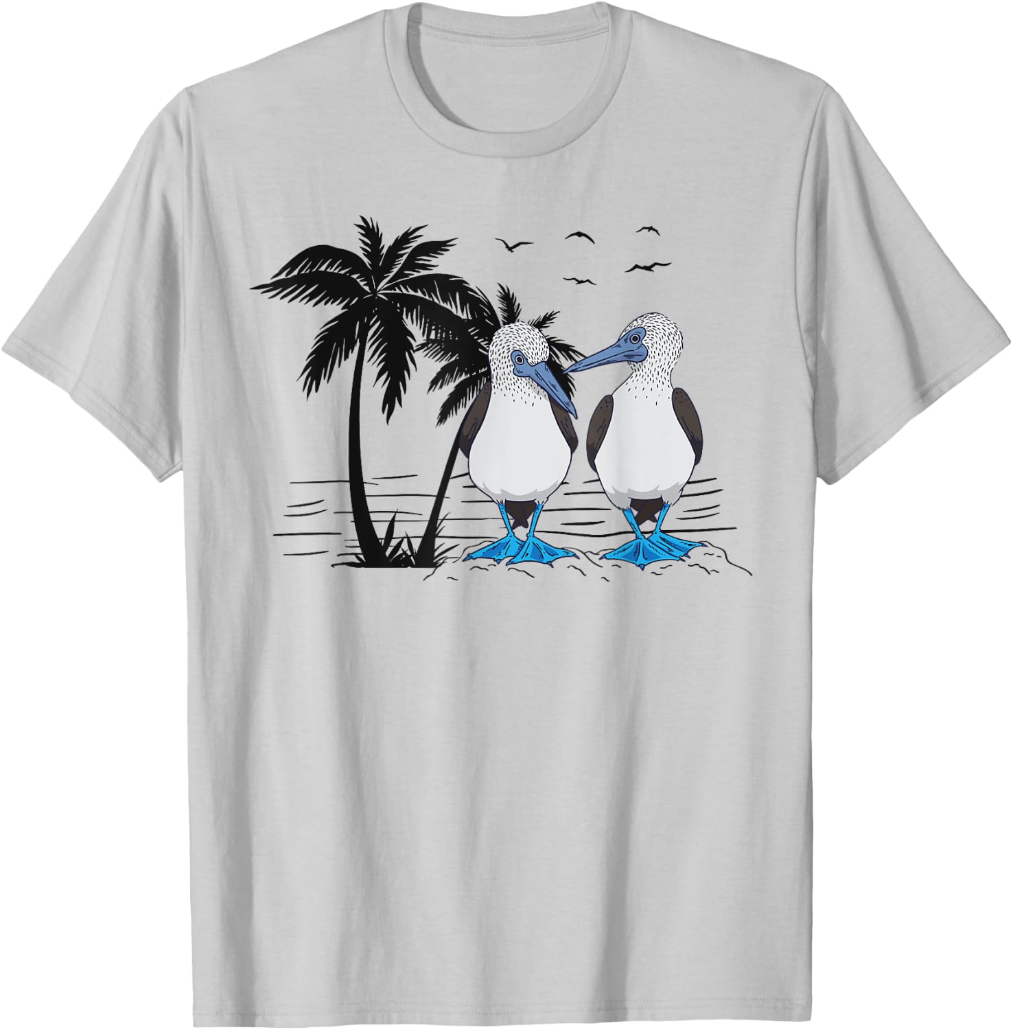 Seabirds Blue-footed Booby Bird Watching T-Shirt - T-Shirt | Ash