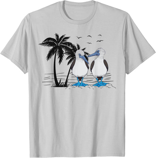Seabirds Blue-footed Booby Bird Watching T-Shirt - T-Shirt | Ash