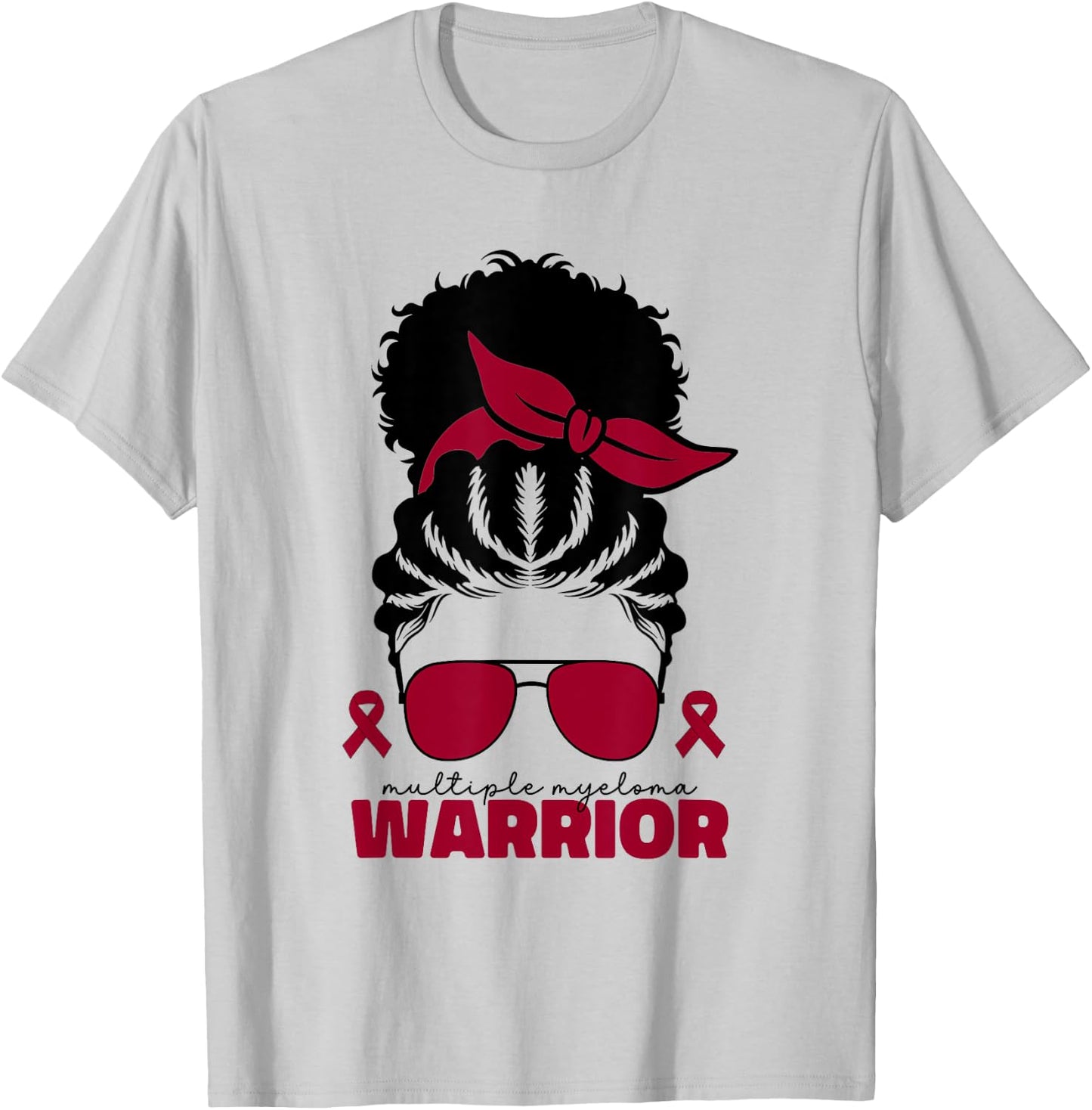 Multiple Myeloma Warrior Multiple Myeloma Cancer T-Shirt - T-Shirt | Ash