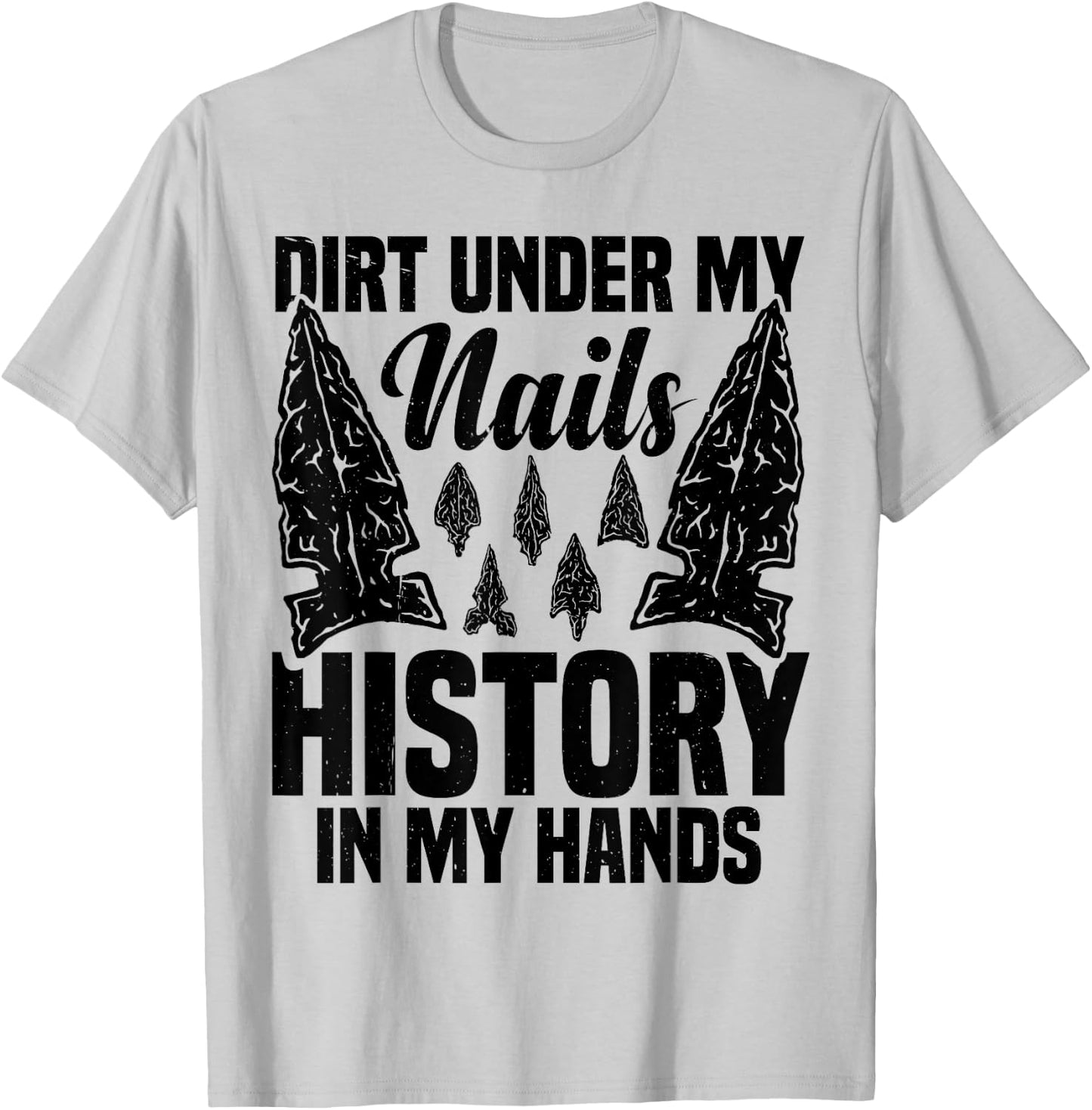 Arrowhead Stone Case Arrowhead Collector Indian Arrowheads T-Shirt - T-Shirt | Ash