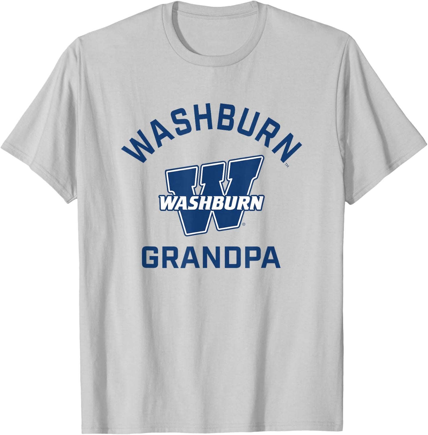 Washburn University Ichabods Arched Grandpa T-Shirt - T-Shirt | Ash