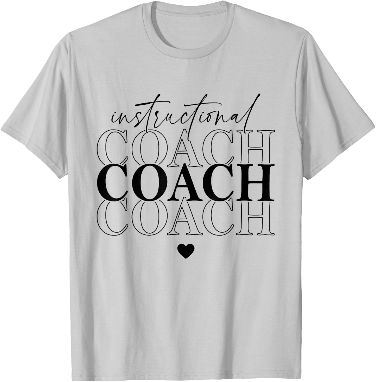 Instructional Coach Back To School Matching Group T-Shirt - T-Shirt | Ash