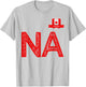 Canada Human-Flag N and Letter A Canadian T-Shirt - T-Shirt | Ash