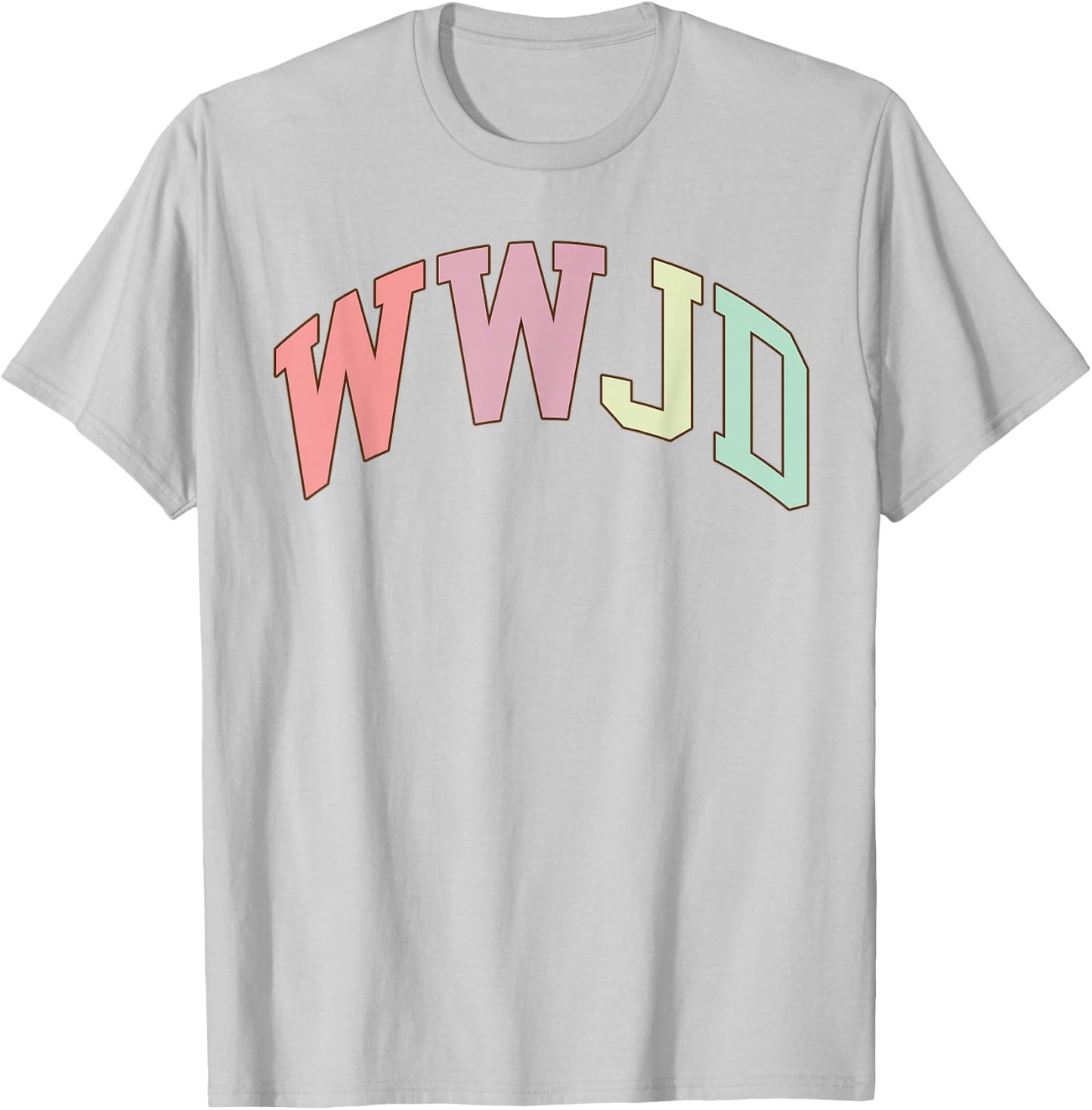 WWJD What Would Jesus Do Christian Bible Faith Minimalist T-Shirt - T-Shirt | Ash