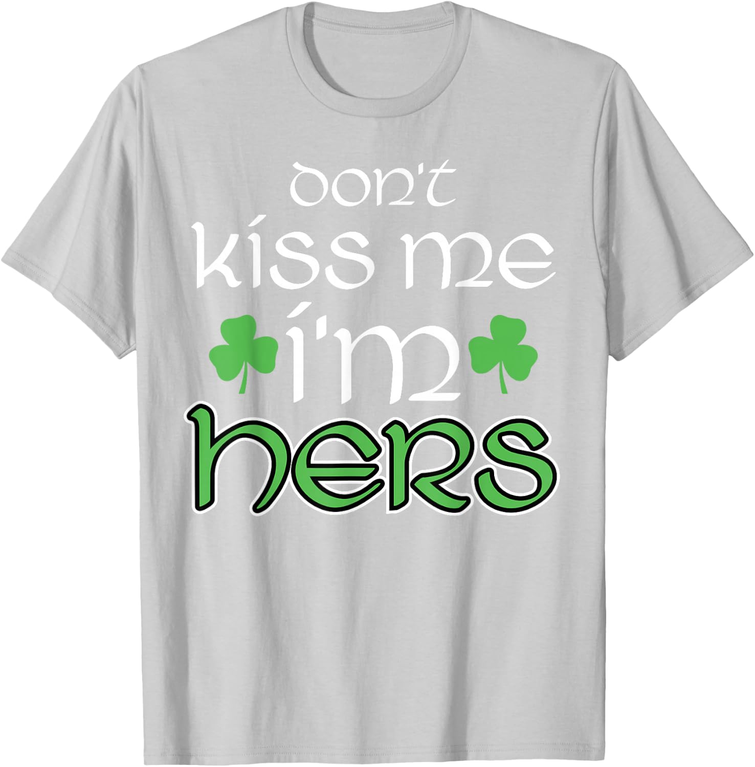 St Patricks Day Couple Matching His Hers Set 2 T-Shirt - T-Shirt | Ash