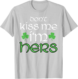 St Patricks Day Couple Matching His Hers Set 2 T-Shirt - T-Shirt | Ash