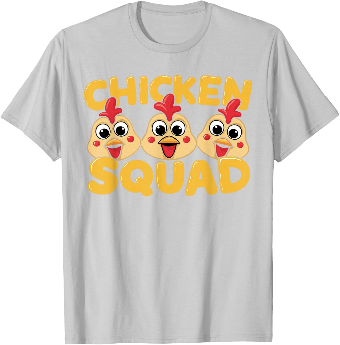 Kids Chicken Shirts for Chicken Lovers Chicken Squad | Kids Chicken T-Shirt - T-Shirt | Ash