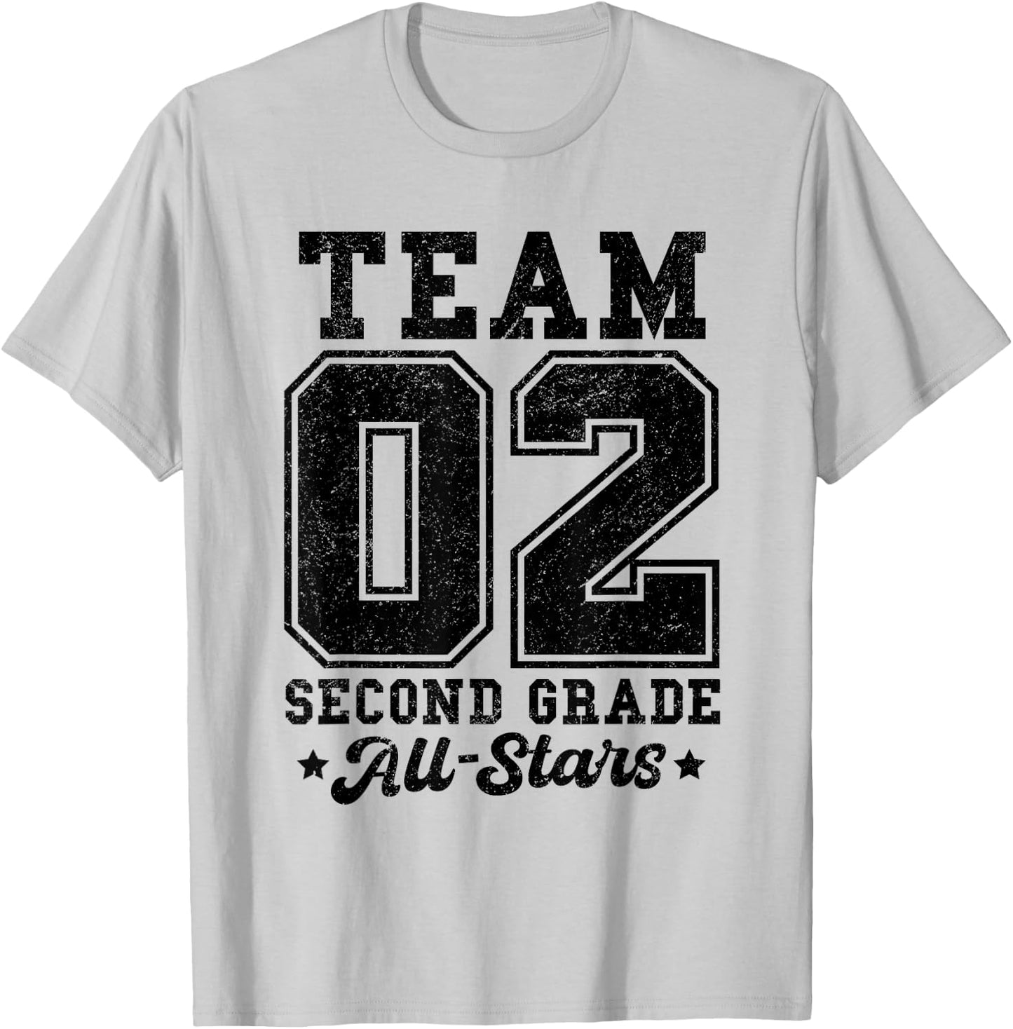 Team 2nd Grade All-Stars Back To School Sports Jersey T-Shirt - T-Shirt | Ash