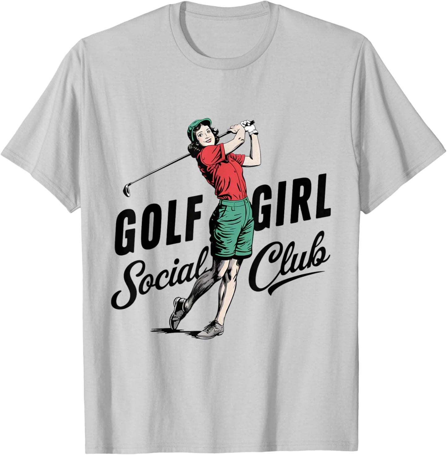 Golf Girl Social Club Golf T-Shirt - T-Shirt | Ash