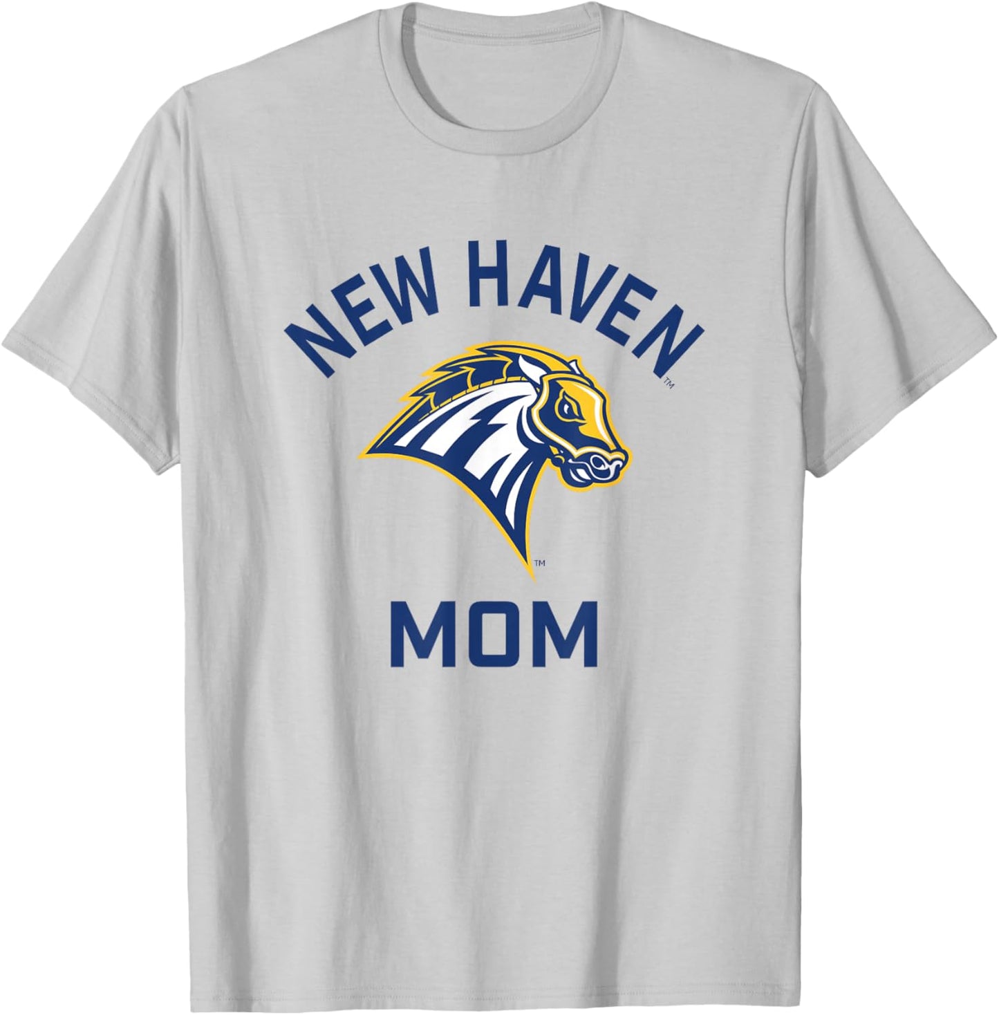 University of New Haven UNH Chargers Arched Mom T-Shirt - T-Shirt | Ash