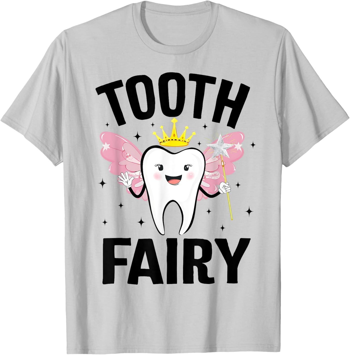 Funny Tooth Fairy Halloween Costume Kids Girls T-Shirt - T-Shirt | Ash