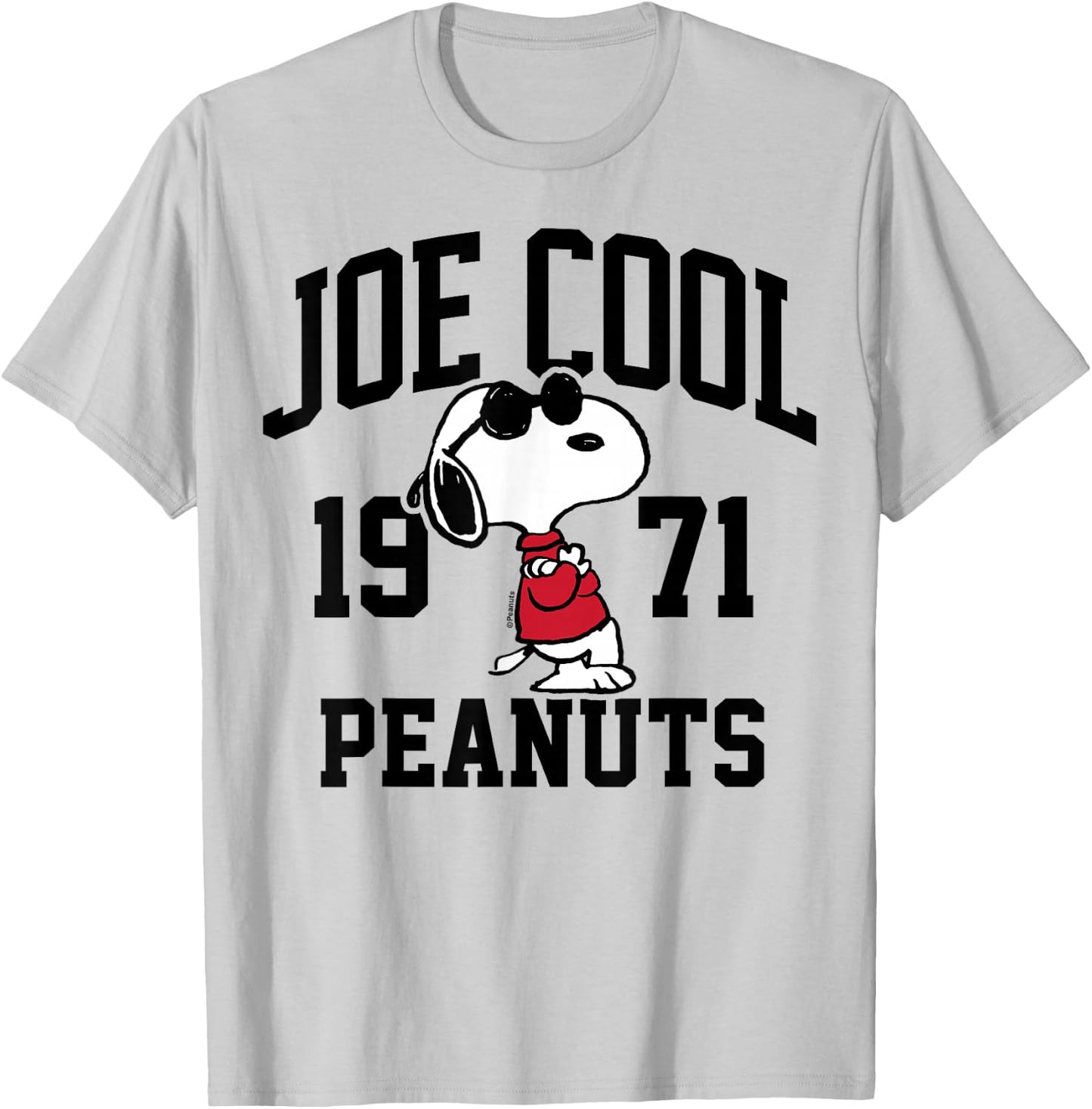 Peanuts - Snoopy Joe Cool 1971 T-Shirt - T-Shirt | Ash