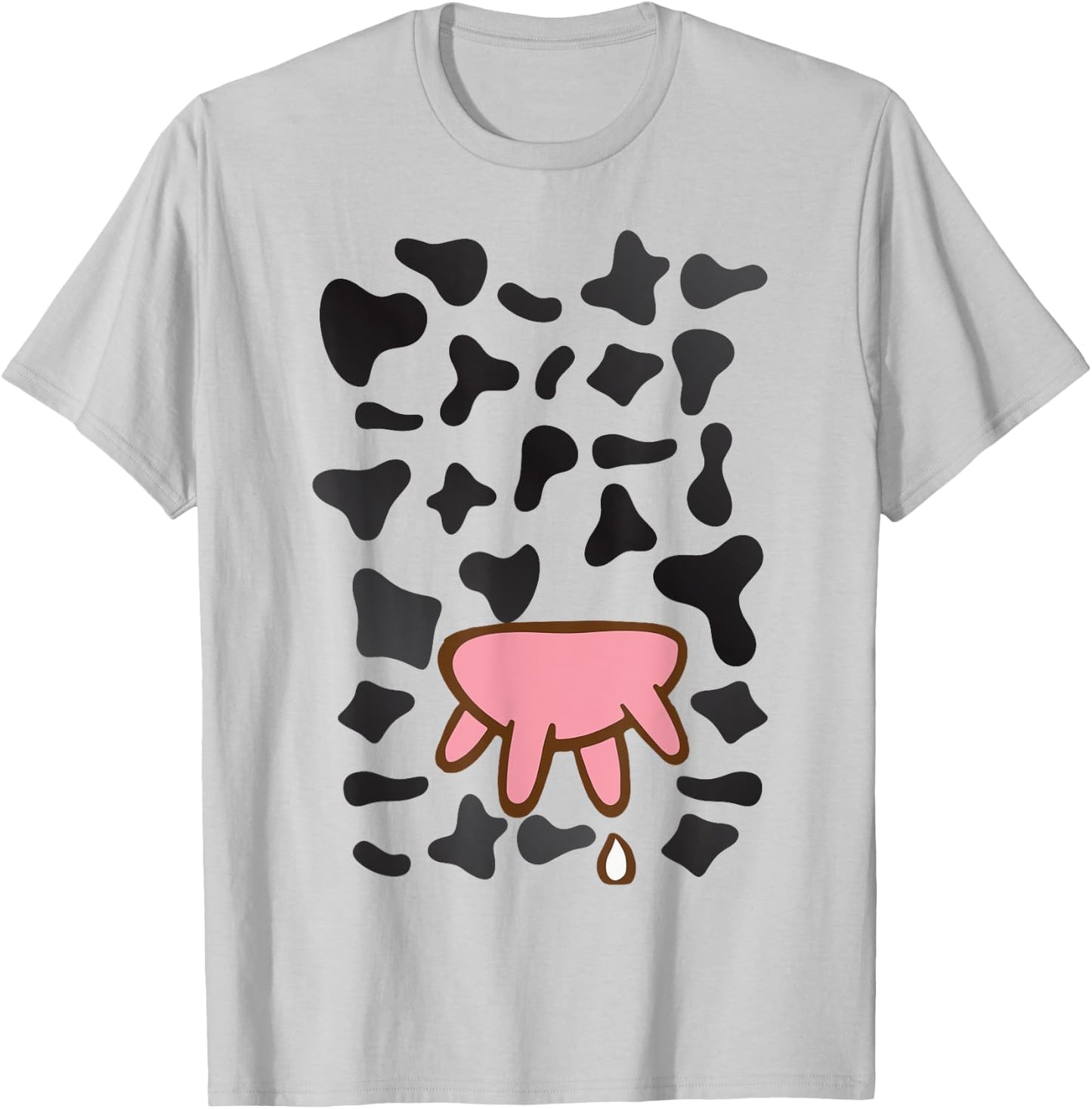 Funny Cow Utters Costume Animal Halloween Farming T-Shirt - T-Shirt | Ash