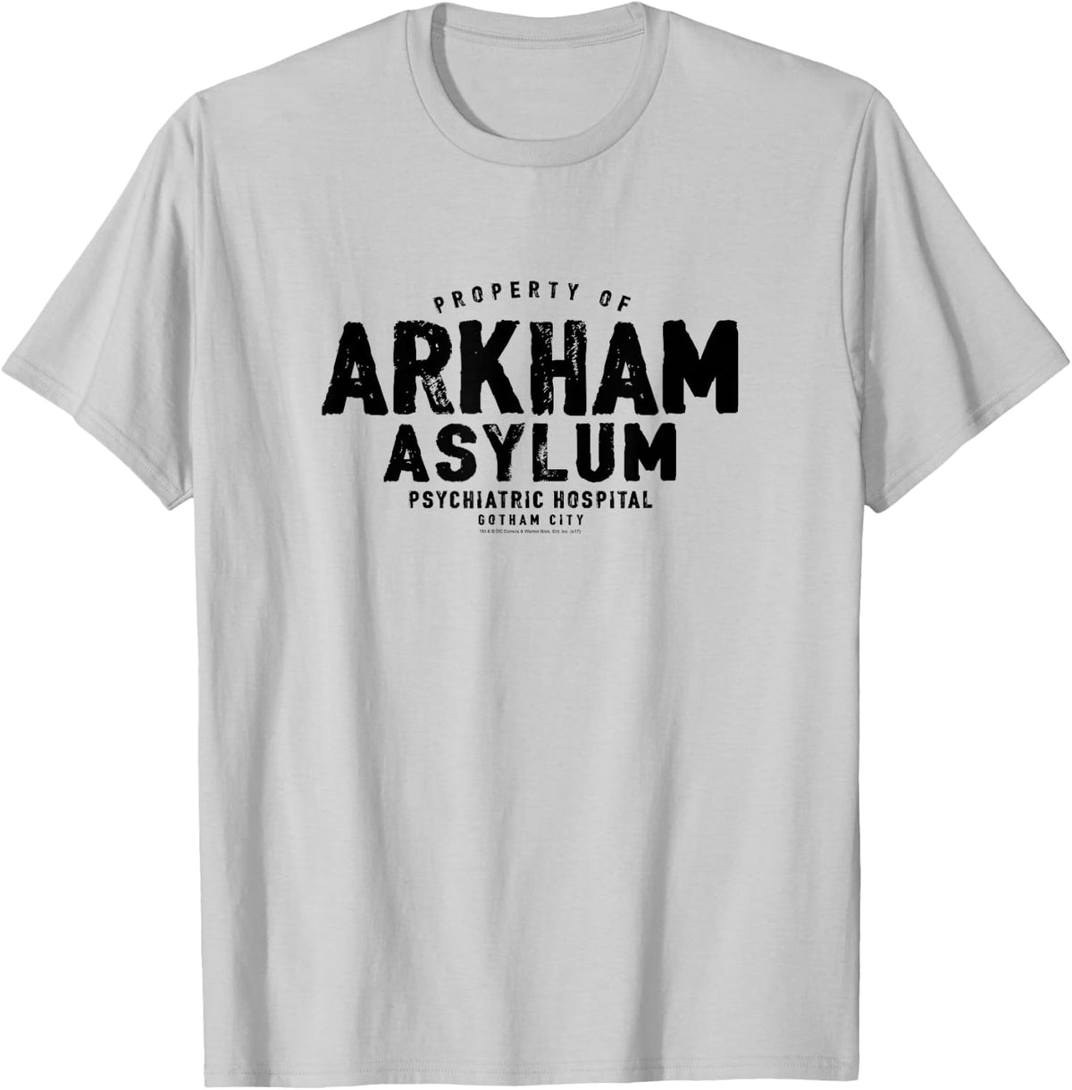 Batman Property of Arkham Asylum T-Shirt - T-Shirt | Ash