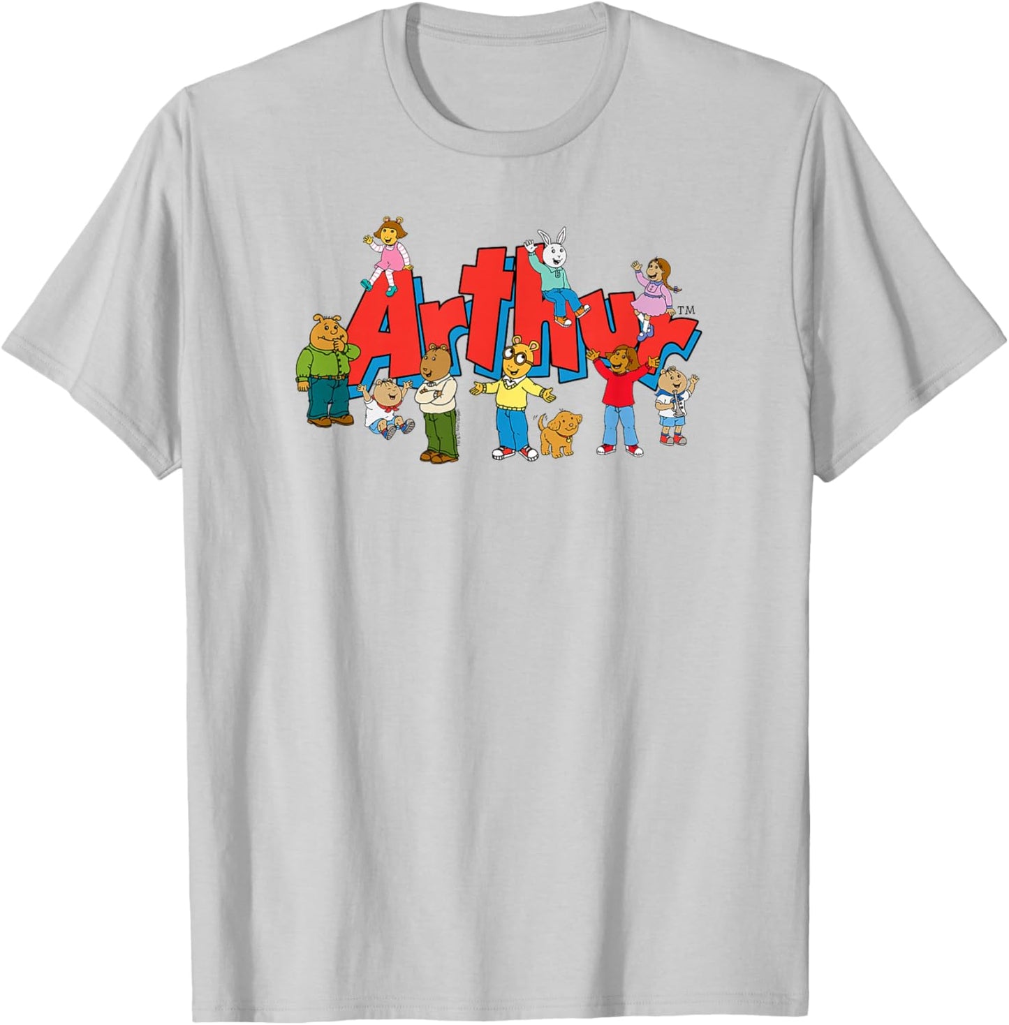 Arthur Arthur Kids Group with Logo T-Shirt - T-Shirt | Ash