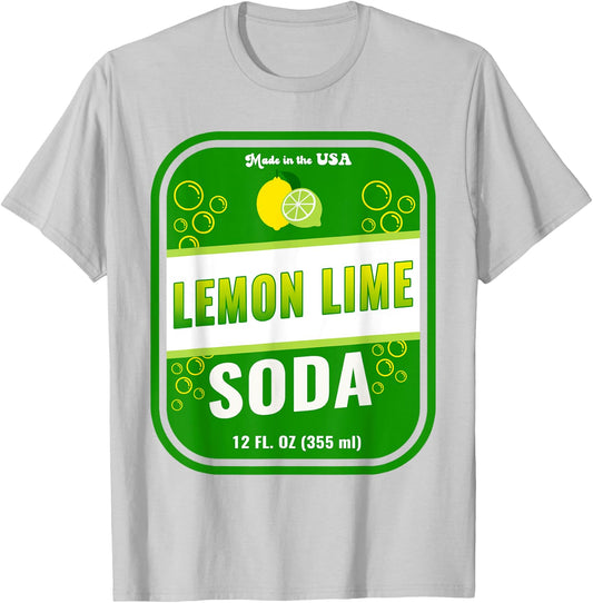 Halloween Costume Lemon Lime Soda Unique Costume Idea T-Shirt - T-Shirt | Ash