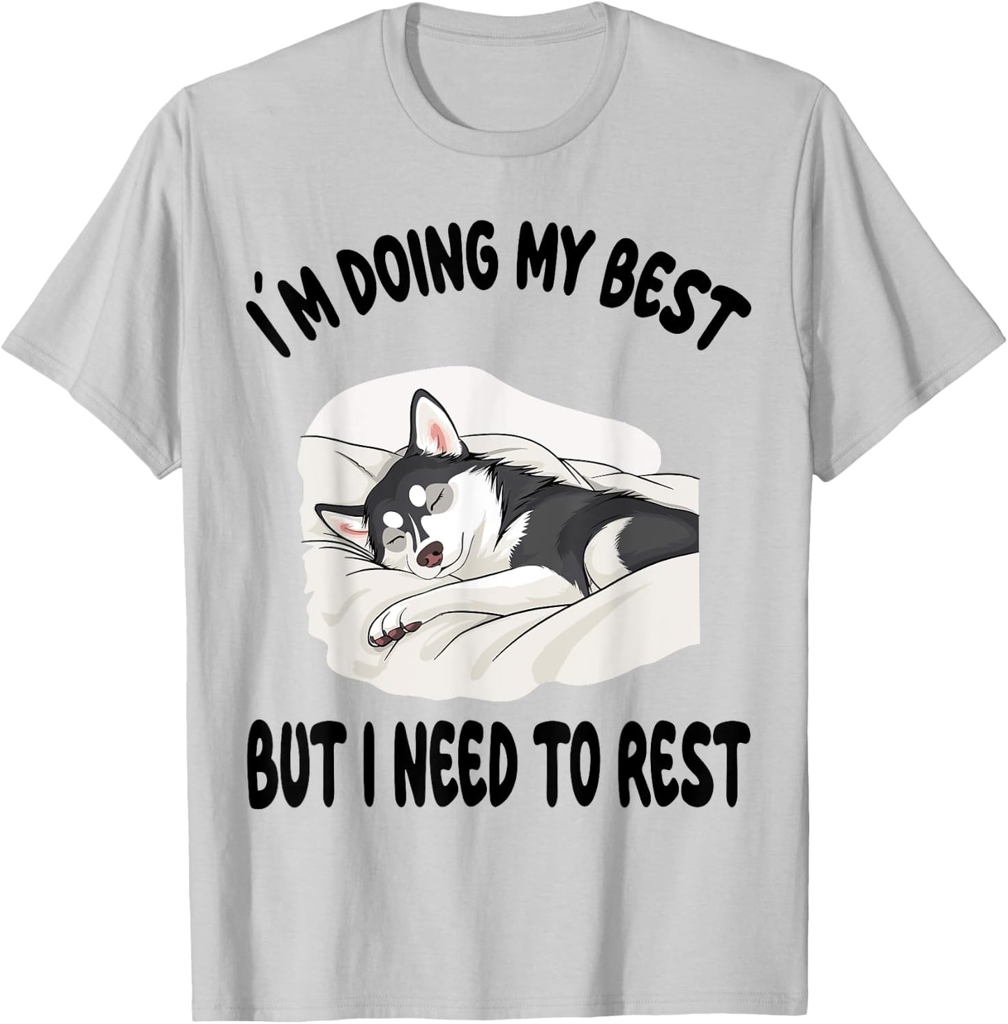 Husky Official Sleepshirt Pajamas Nightgown T-Shirt - T-Shirt | Ash