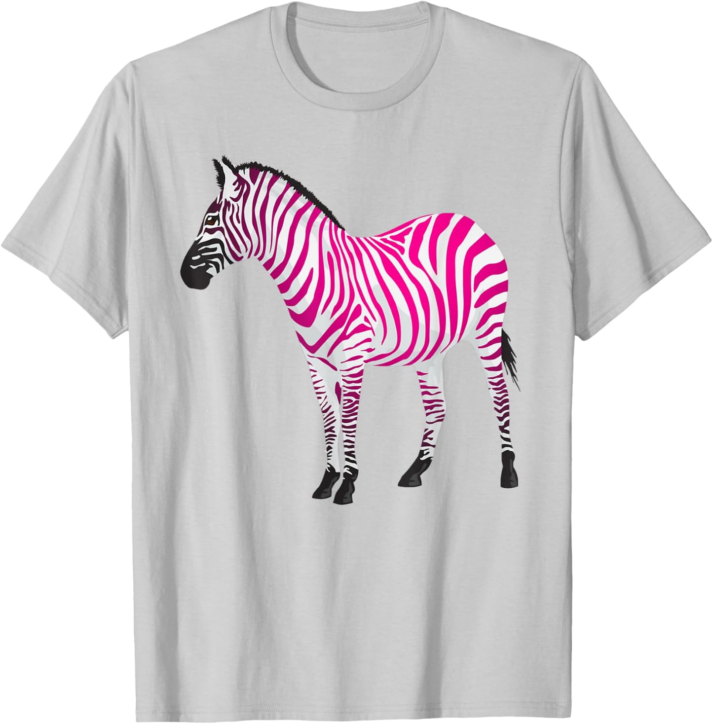 Beautiful Zebra Pink Sassy Art T-Shirt - T-Shirt | Ash