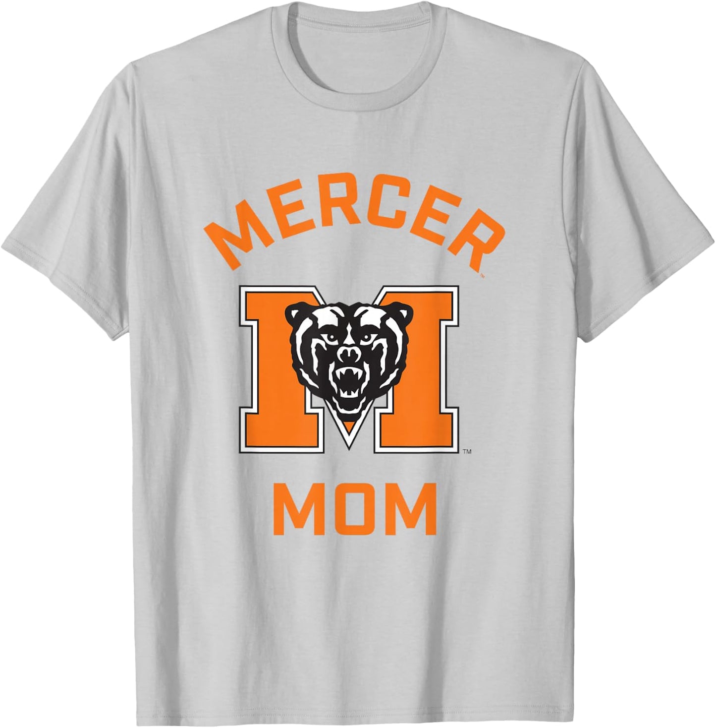 Mercer University Bears Arched Mom T-Shirt - T-Shirt | Ash
