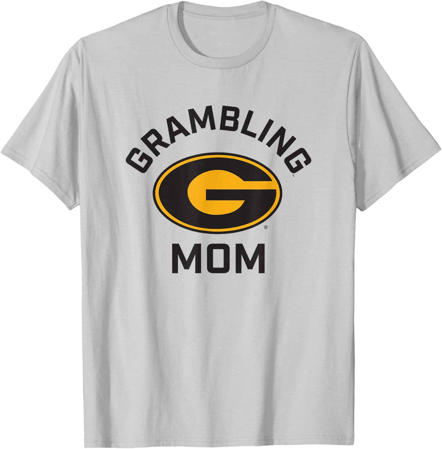 Grambling State University GSU Tigers Arched Mom T-Shirt - T-Shirt | Ash