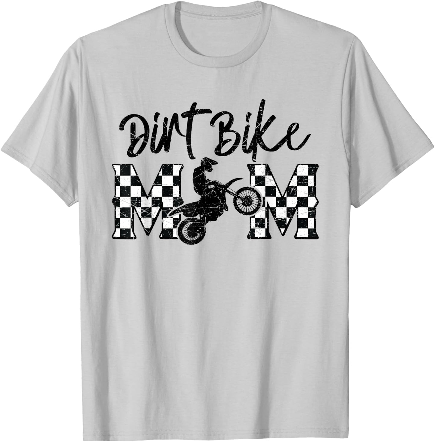 Dirt Bike Mom Motocross Proud Moto Dirt Bike Mama Rider T-Shirt - T-Shirt | Ash