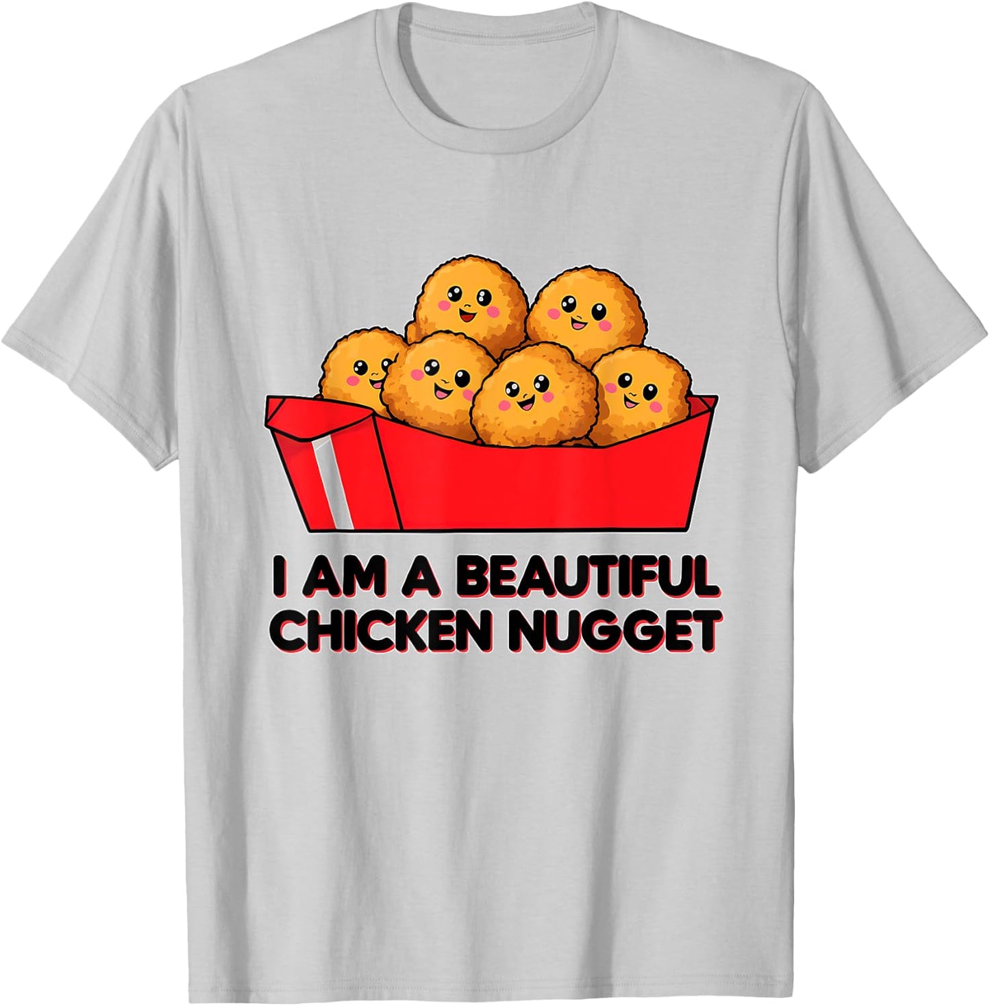 I'm A Beautiful Chicken Nugget Halloween Costume T-Shirt - T-Shirt | Ash