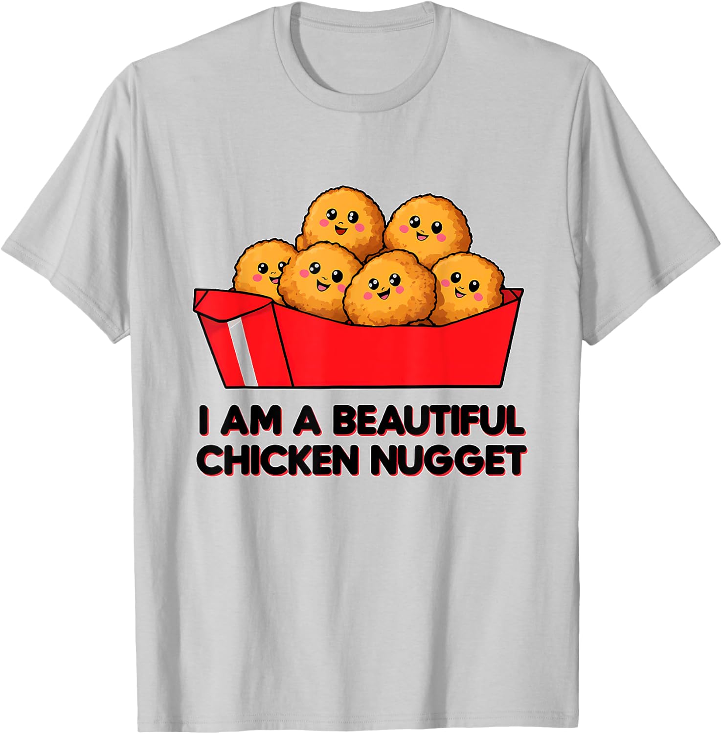 I'm A Beautiful Chicken Nugget Halloween Costume T-Shirt - T-Shirt | Ash
