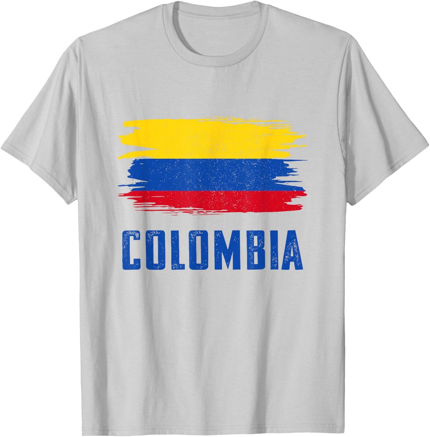 Colombia Women Columbian Flag T-Shirt - T-Shirt | Ash
