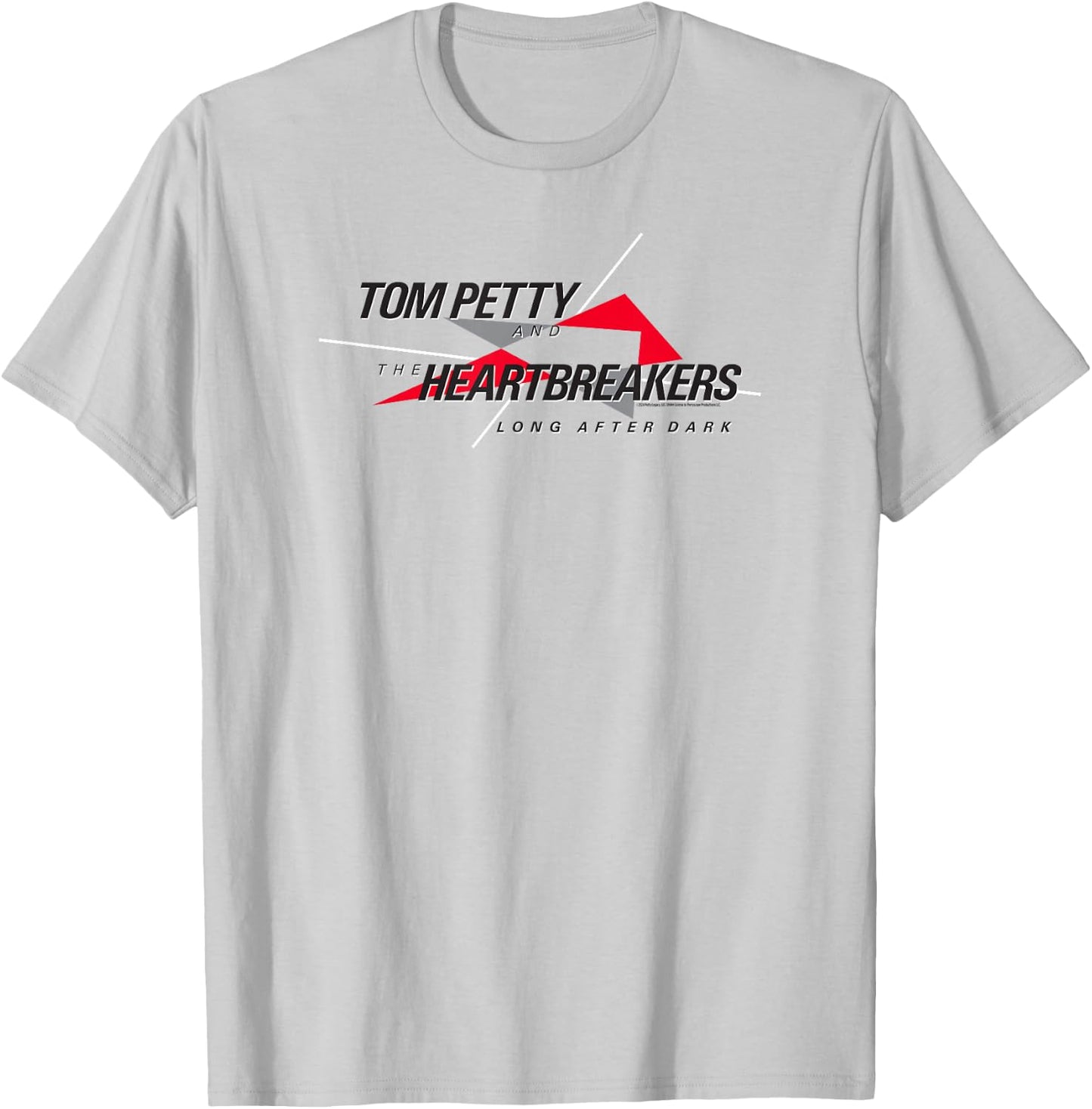 Tom Petty Long After Dark Logo Black Letters T-Shirt - T-Shirt | Ash