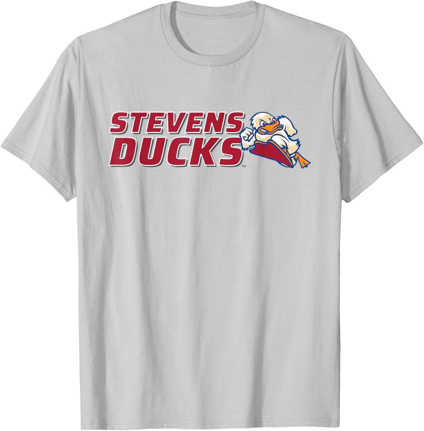 Stevens Institute of Technology Stevens Ducks Logo T-Shirt - T-Shirt | Ash