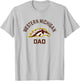 Western Michigan University Broncos Arched Dad T-Shirt - T-Shirt | Ash