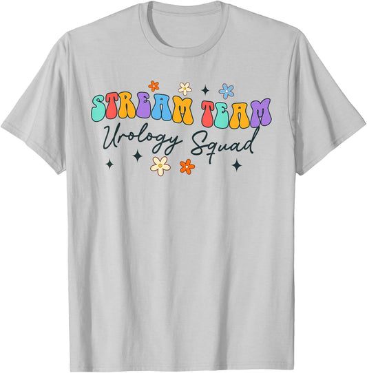 Urologist Urology Nurse Funny Stream Team Urology Squad T-Shirt - T-Shirt | Ash