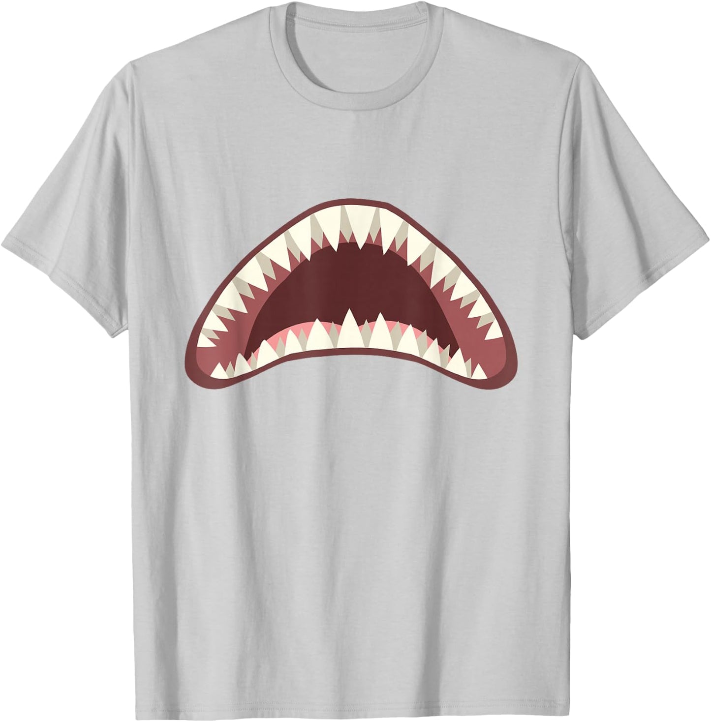 Halloween Shark Jaw Easy Last Minute Costume Kids Boys Men T-Shirt - T-Shirt | Ash