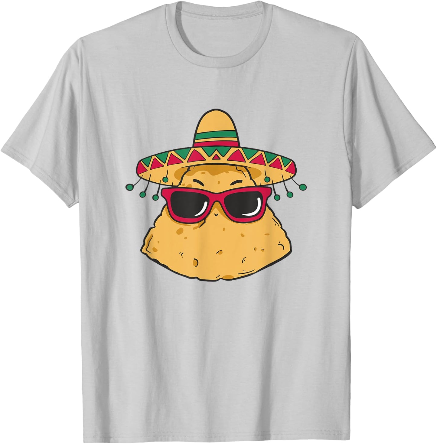 Cool Nacho Tortilla Chip T-Shirt - T-Shirt | Ash