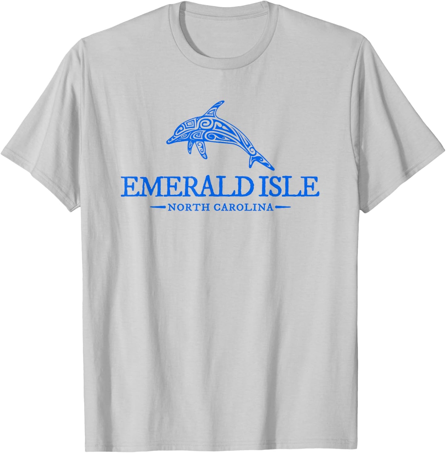 Emerald Isle North Carolina Dolphin Women Beach T-Shirt - T-Shirt | Ash