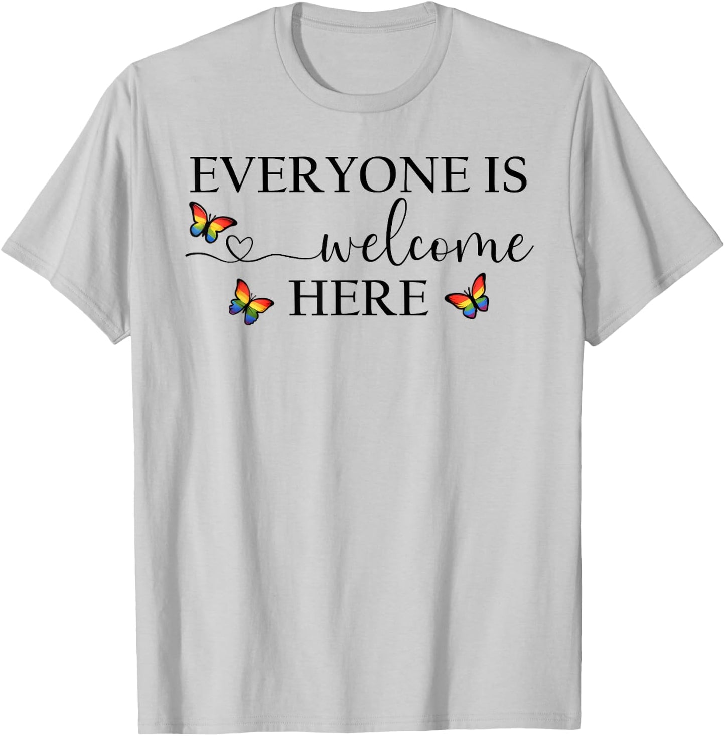 Everyone is Welcome Shirt,Gay Pride Everyone Is Welcome Here T-Shirt - T-Shirt | Ash