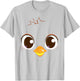 Cute Chick Face Yellow Chicken Costume T-Shirt - T-Shirt | Ash