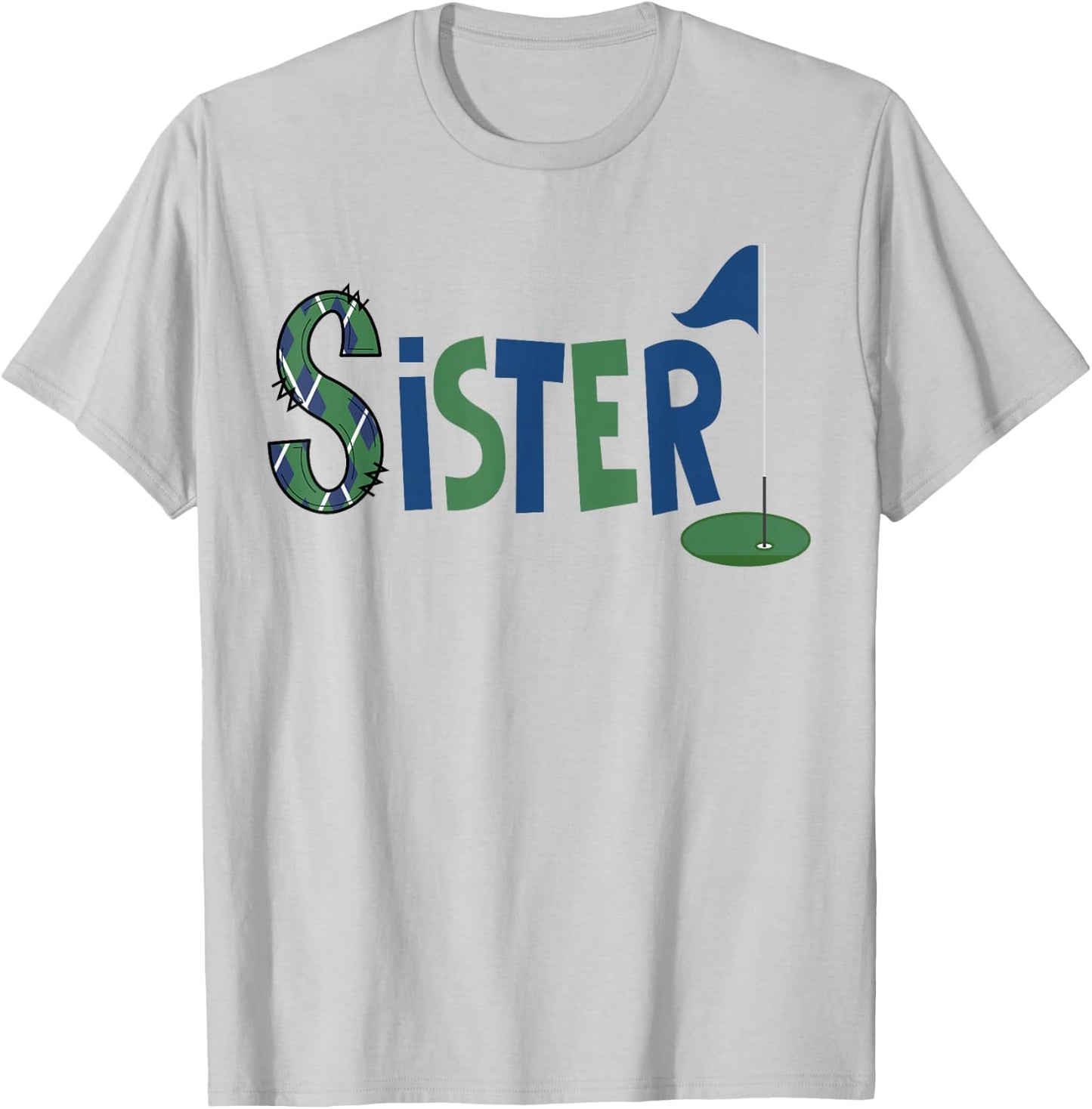 Sister of The Birthday Boy Hole in One Golf Sport Matching T-Shirt - T-Shirt | Ash