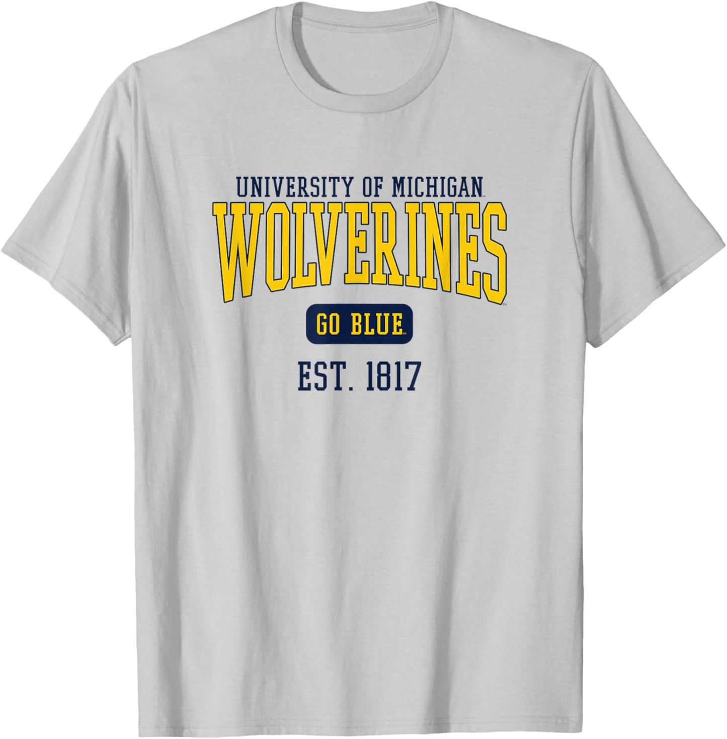 University of Michigan Wolverines U of M Est. Date T-Shirt - T-Shirt | Ash