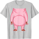 Pig Shirt Adult Kids Men Women Pig Costume T-Shirt - T-Shirt | Ash