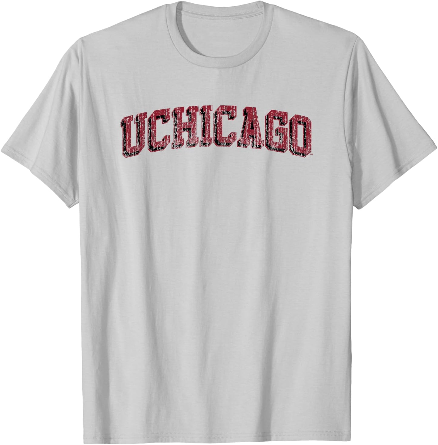 Chicago Maroons Retro Arch Officially Licensed T-Shirt - T-Shirt | Ash