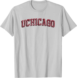 Chicago Maroons Retro Arch Officially Licensed T-Shirt - T-Shirt | Ash