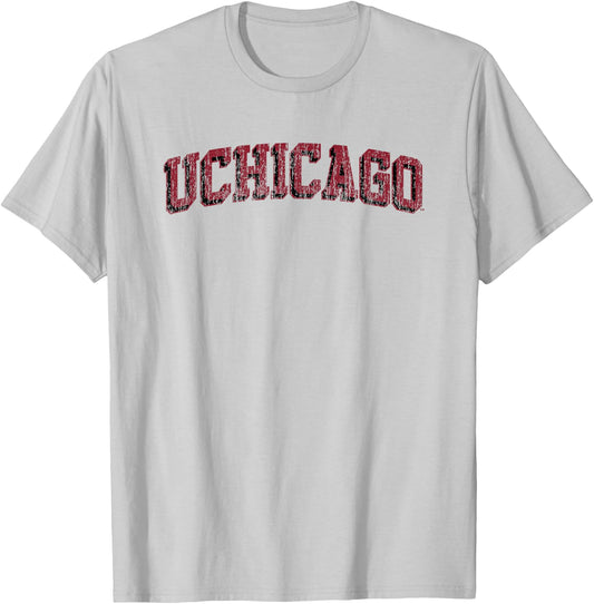 Chicago Maroons Retro Arch Officially Licensed T-Shirt - T-Shirt | Ash