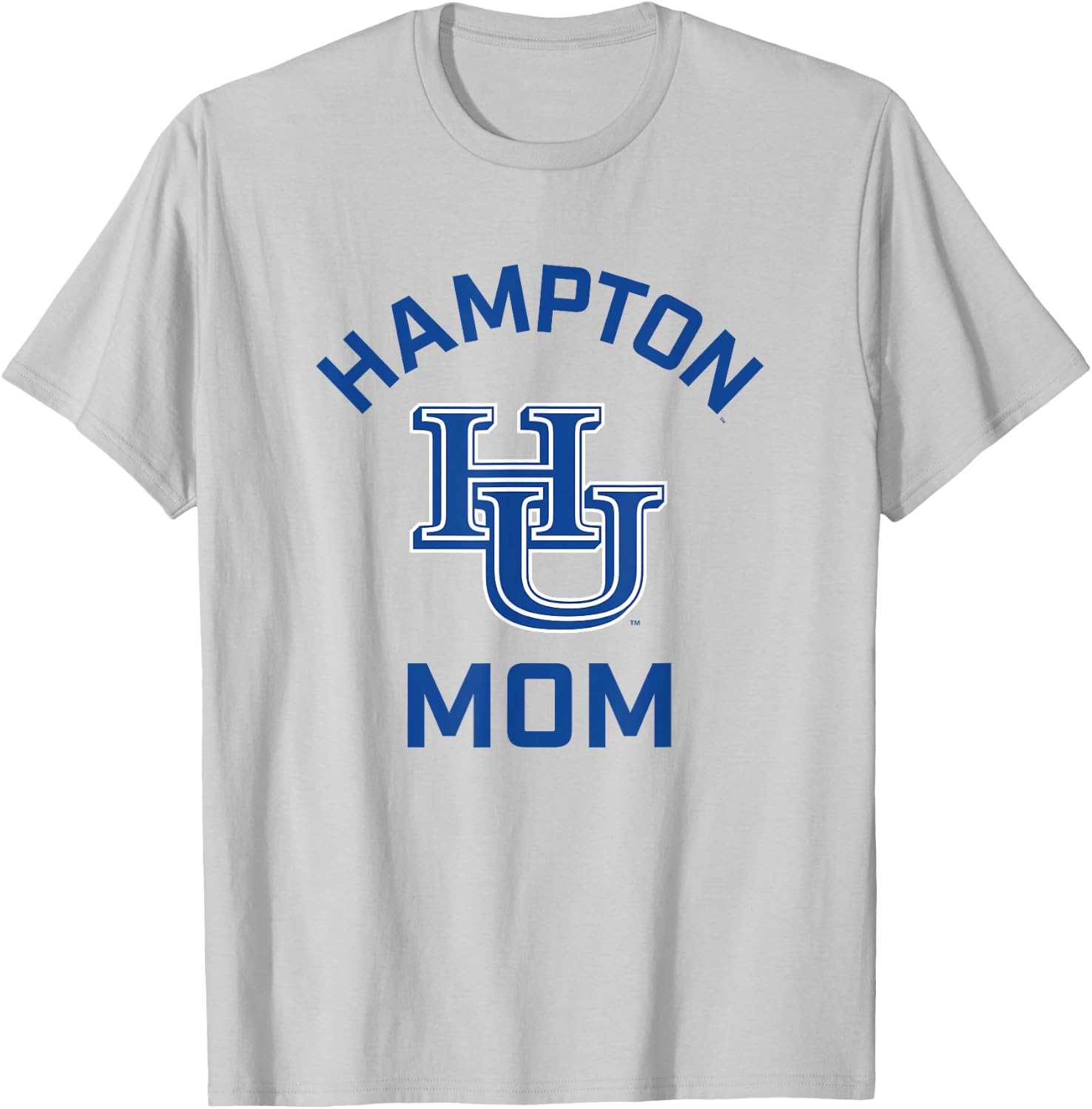 Hampton University Pirates Arched Mom T-Shirt - T-Shirt | Ash