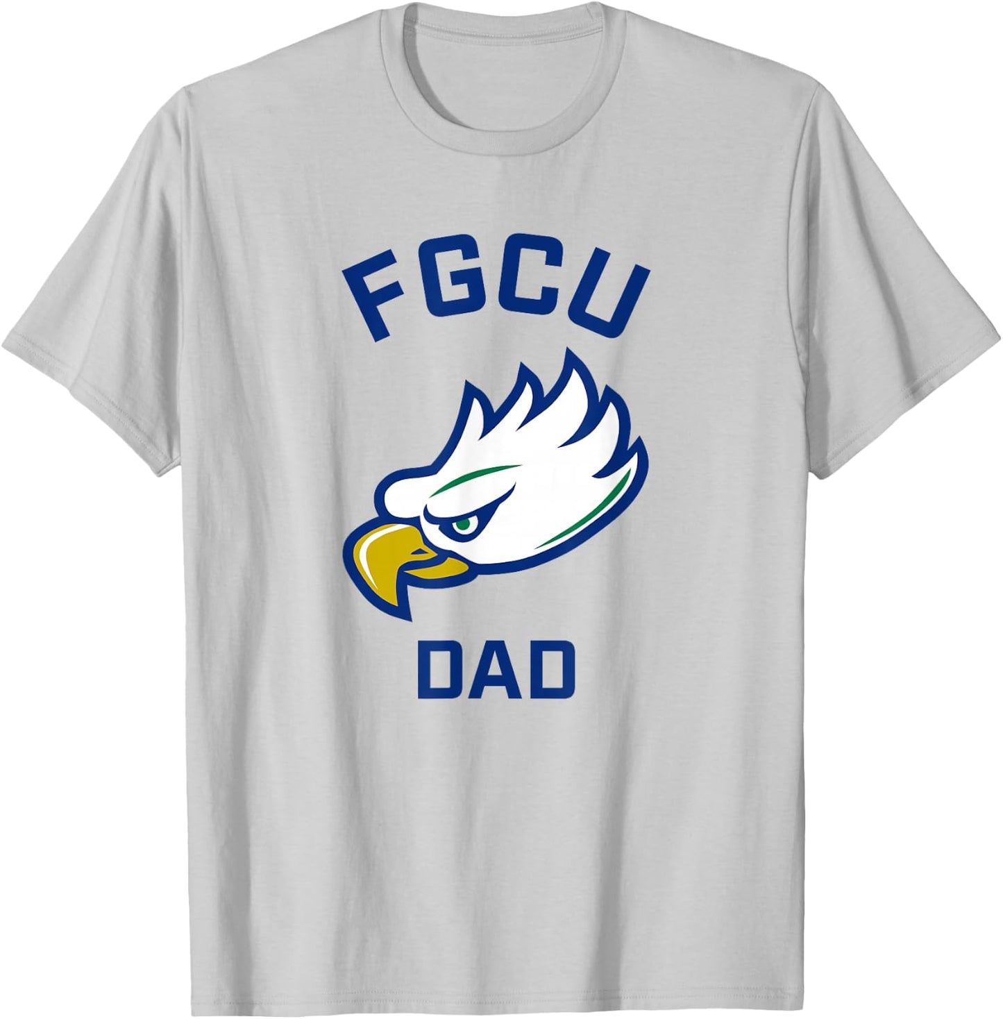 Florida Gulf Coast University FGCU Eagles Arched Dad T-Shirt - T-Shirt | Ash