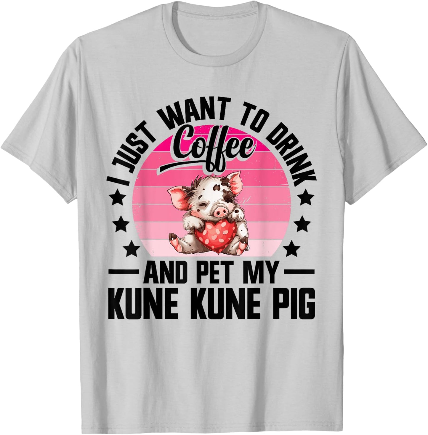 Kune Kune Pig Lover Supplies Pig Breeder Kunekune Pig T-Shirt - T-Shirt | Ash