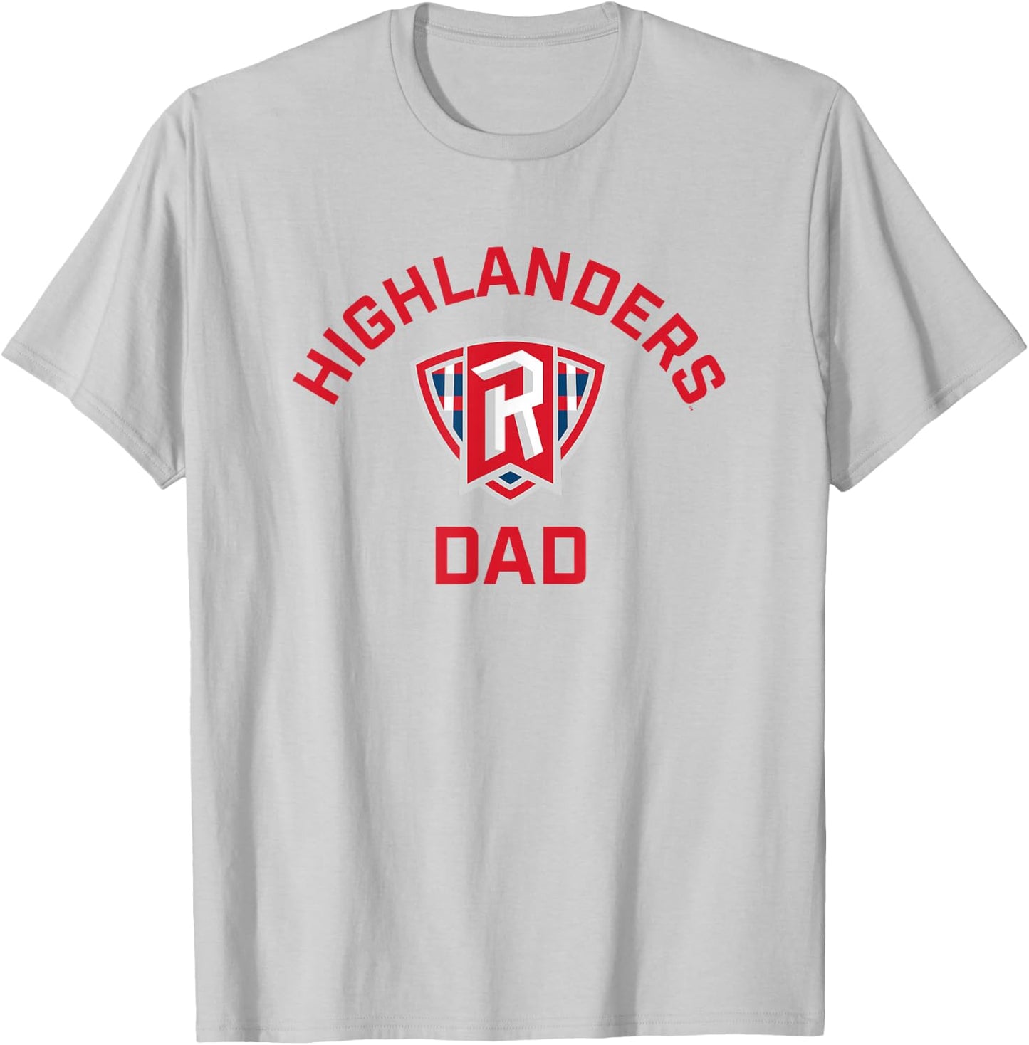 Radford University Highlanders Arched Dad T-Shirt - T-Shirt | Ash